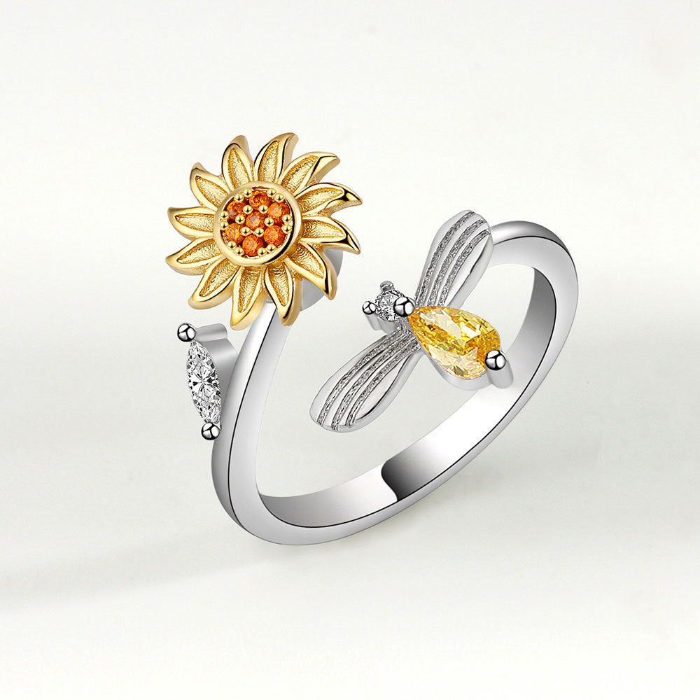 Wholesale Zircon Rotary Stone Copper Rings